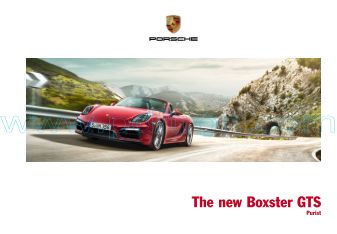 Cover of Porsche Boxster GTS 2014 INT.pdf