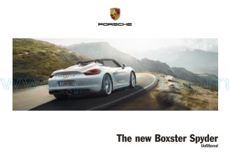 Cover of Porsche Boxster Spyder 2015 USA.pdf