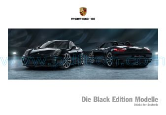 Cover of Porsche Cayman Boxster Black Edition 2015 GER.pdf