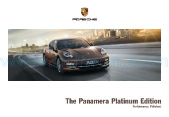 Cover of Porsche Panamera Platinum Edition 2012 INT.pdf