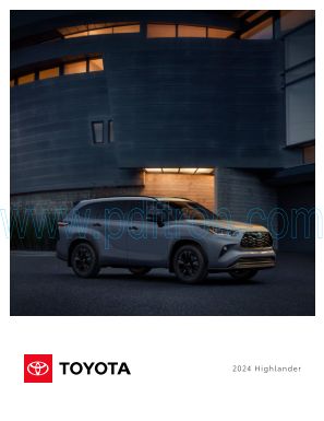 Cover of Toyota Highlander 2024 USA.pdf