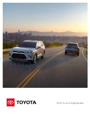 Cover of Toyota Highlander Grand 2024 USA.pdf