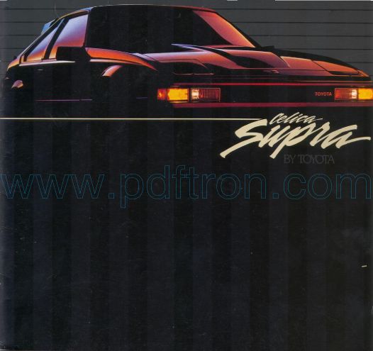 Cover of Toyota Supra 1984 USA.pdf