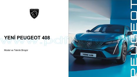 Cover of Peugeot 408 broşür 2023 TR.pdf