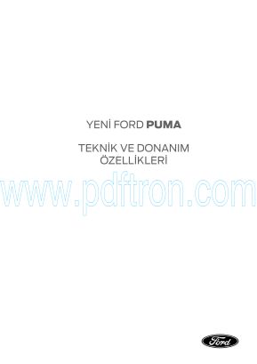 Cover of Ford Yenipuma Teknikfoy Eylul 2024 Tr.Pdf