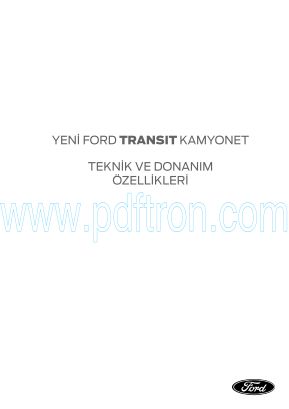 Cover of Ford  Transitkamyonet Teknikfoy Agustos 2024 Tr.Pdf