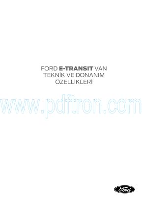 Cover of Ford  E_Transitvan Teknikfoy Agustos2024 Tr.Pdf