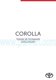 Cover of Toyota Corolla Teknik Ve Donanim Ozellikleri Tr 2024.Pdf