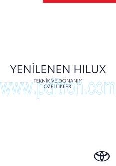 Cover of Toyota Hilux Teknik Ozellikler Ve Donanim Tablosu Tr 2024.Pdf