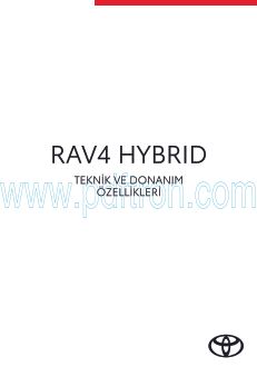 Cover of Toyota Rav4 Hybrid My 24 Teknik Donanim Tablosu Tr 2024.Pdf