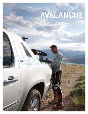 Cover of  Chevrolet Avalanche 2012.Pdf