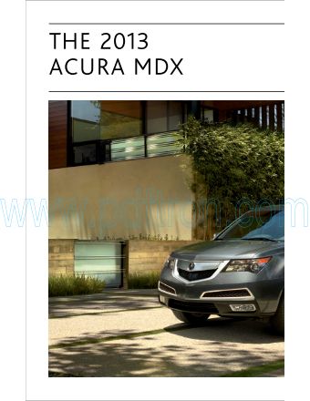 Cover of  Acura Mdx 2013.pdf