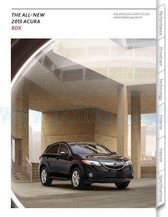 Cover of  Acura Rdx 2013.pdf