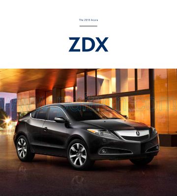 Cover of  Acura Zdx 2013.pdf