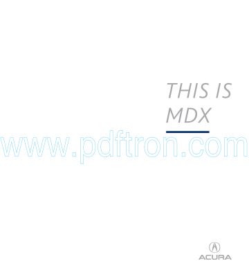 Cover of  Acura Mdx 2014.pdf