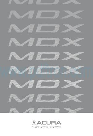 Cover of  Acura Mdx 2017.Pdf