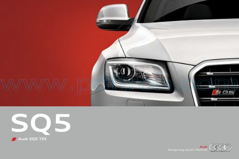 Cover of Audi Sq5 8R Brochure 201209.Pdf