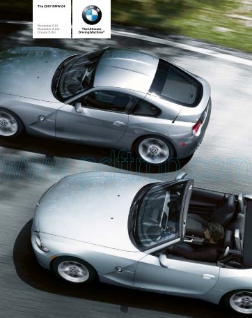 Cover of Bmw Z4 Roadster 2007  Brochure.Pdf