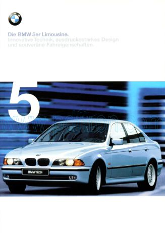 Cover of Bmw 5 Series E39 1998 Car Brochure.Pdf