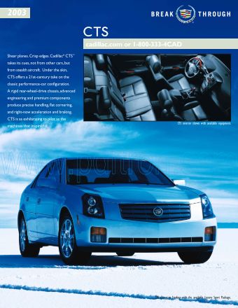 Cover of  Cadillac Cts 2003.Pdf