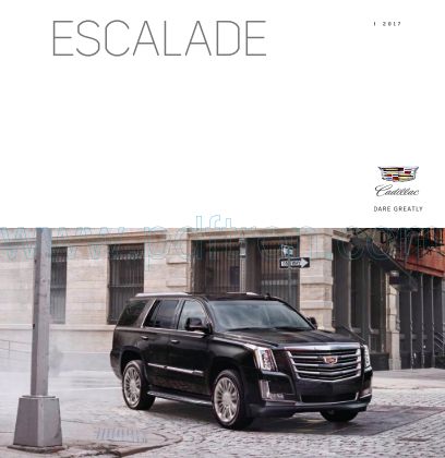 Cover of  Cadillac Escalade 2017.Pdf