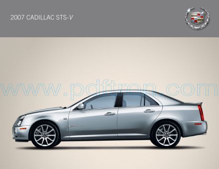 Cover of  Cadillac Sts V Specification 2007.Pdf