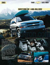 Cover of  Chevrolet Tahoe 2003.Pdf