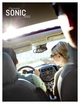 Cover of  Chevrolet Sonic 2012.Pdf