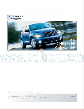 Cover of  Chrysler Pt Cruiser 2007.Pdf