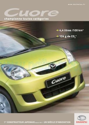 Cover of  Daihatsu Cuore Car 2011.Pdf