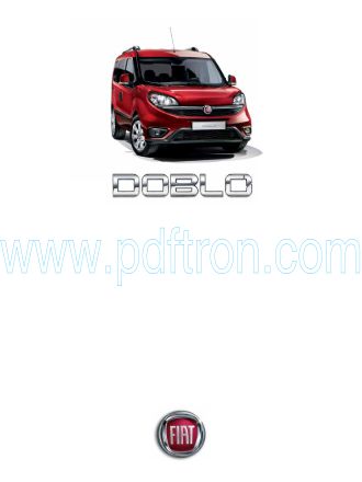 Cover of  Fiat Doblo Car 2018 .Pdf