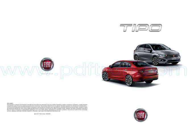 Cover of  Fiat Tipo Car 2017 .Pdf