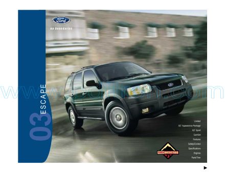 Cover of  Ford Escape 2003.Pdf