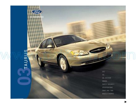 Cover of  Ford Taurus 2003.Pdf