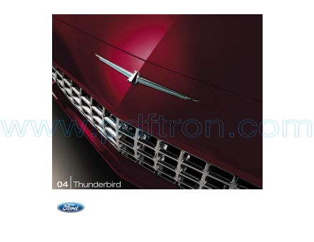 Cover of  Ford Thunderbird 2004.Pdf