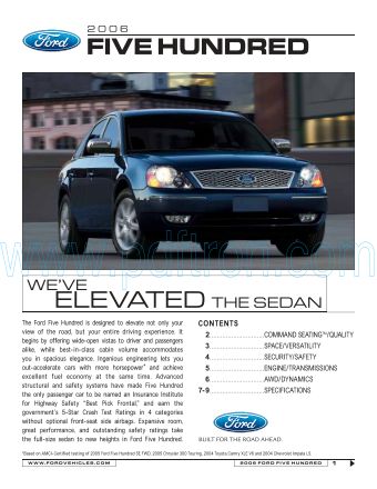 Cover of  Ford 500 2006.Pdf