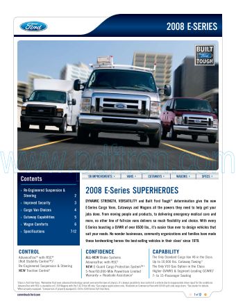 Cover of  Ford E Series 2008.Pdf