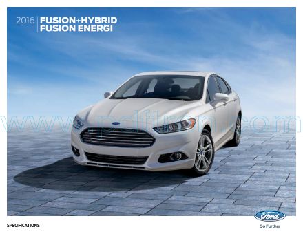 Cover of  Ford Fusion 2016.Pdf