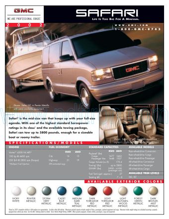 Cover of  Gmc Safari 2002.Pdf