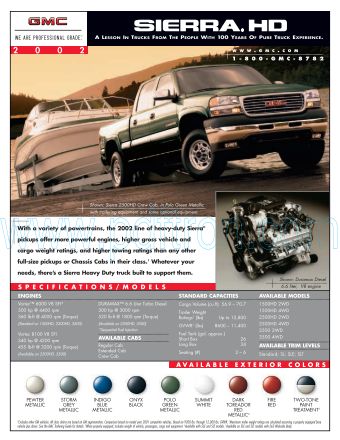 Cover of  Gmc Sierra Hd 2002.Pdf