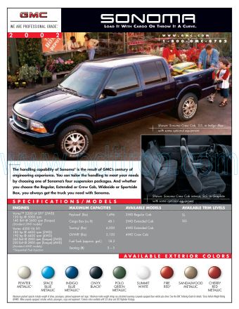 Cover of  Gmc Sonoma 2002.Pdf