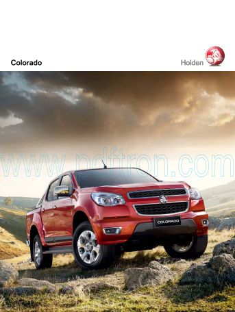 Cover of Holden Colorado Rg Brochure 201208.Pdf