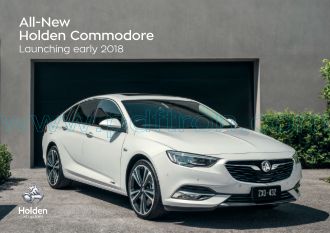 Cover of Holden Commodore Car Brochure 2018.Pdf