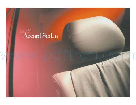 Cover of  Honda Accord Sedan 2001.Pdf