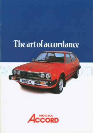 Cover of Honda Accord Car Brochure 1979.Pdf