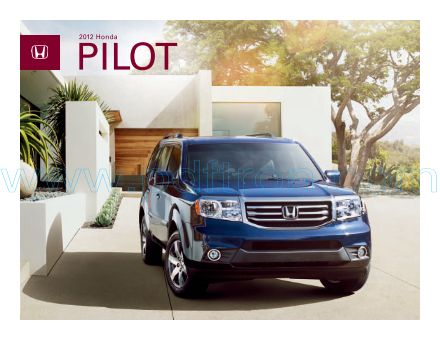 Cover of  Honda Pilot 2012.Pdf