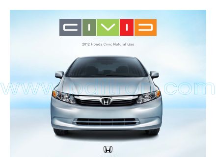 Cover of  Honda Civic Natural Gas 2012.Pdf