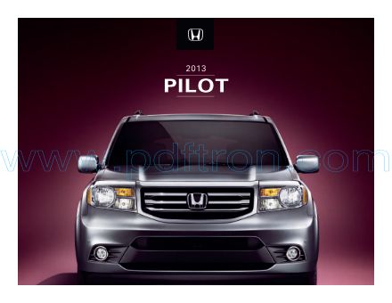 Cover of  Honda Pilot 2013.Pdf