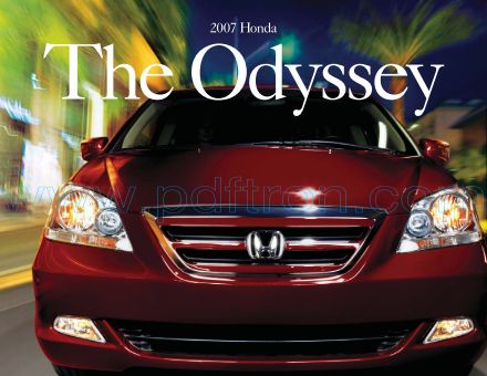 Cover of  Honda Odyssey 2007.Pdf