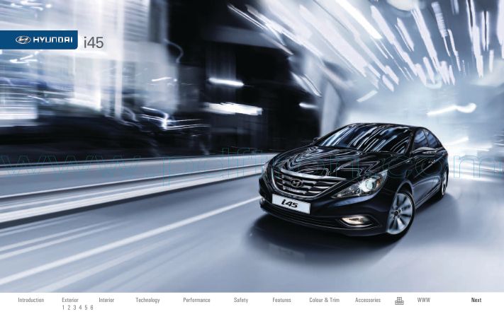 Cover of Hyundai İ45 Yf Brochure 201005.Pdf